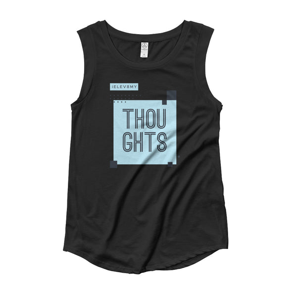 Thoughts Ladies’ Cap Sleeve T-Shirt