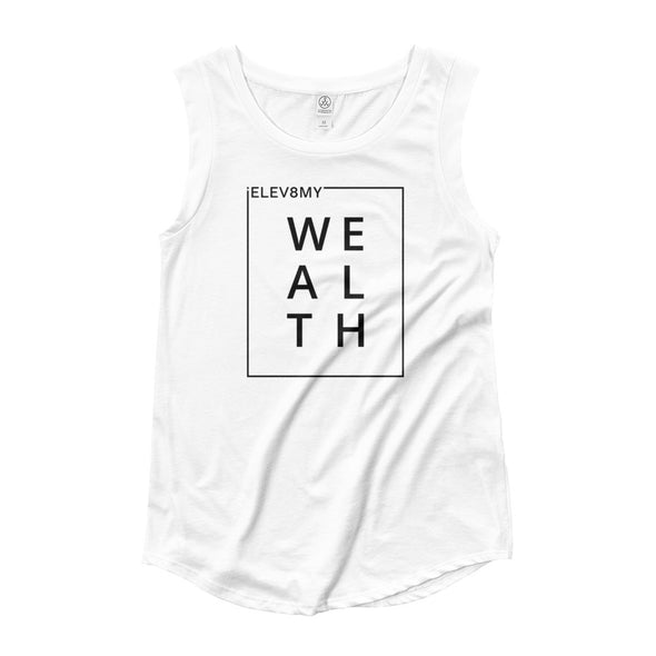 Wealth Ladies’ Cap Sleeve T-Shirt
