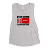 "Stay Home and Binge" Ladies’ Muscle Tank