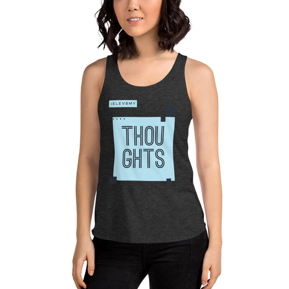 Thoughts Tri-Blend Racerback Tank