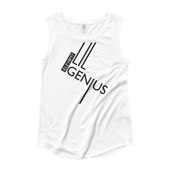 Lil Genius Ladies’ Cap Sleeve T-Shirt