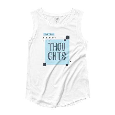 Thoughts Ladies’ Cap Sleeve T-Shirt