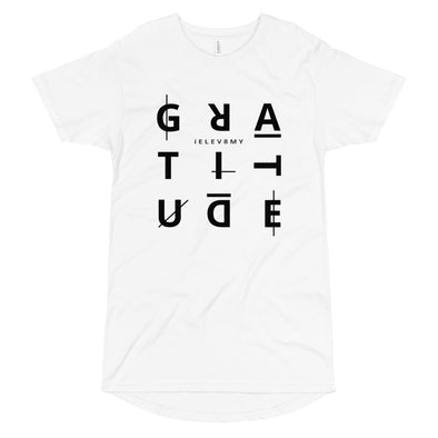 Gratitude  Long Body Urban Tee